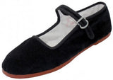 Shoes 18 Womens Cotton China Doll Mary Jane Shoes Ballerina Ballet Flats Shoes 118 Black Micro 6