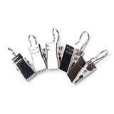 NUOBESTY 60pcs Drapery Clips with Hooks Skid Curtain for Easy Installation for Pocket and Tab Curtains Iron Material for Term
