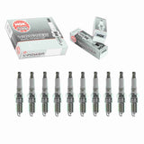 10 pc NGK V-Power Spark Plugs compatible with Ford E-450 Super Duty 6.8L V10 2003-2014
