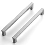 Ravinte 30 Pack 7-1/2 Inch Kitchen Square Cabinet Handles Satin Nickel Pulls Brushed Nickel Kitchen Cabinet Hardware Handles for