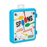 Spoons in a Case, Card Games for Kids - Spoons Game, Fun Family Games for Kids and Adults, Game Night, Travel Games, 3-6 Players
