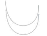 Porcelynne Carbon Steel Replacement Underwire Repair - Nylon Coated - Heavy Gauge Sturdy Wire For Bras - Vertical Wire Size 46-1