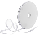 HARSKIYER 100 Yards 1/4 Inch White Satin Ribbon, Solid Fabric Ribbon Roll for Gift Wrapping, Floral Bouquets, Wedding, Party, Ha
