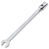 URREA 12Point Flex Head Socket Wrench 9/16 Flexible Head Combination Wrench with Ratchet Box End & Fixed Open End 127018