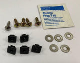 TrailFX RH8438H Bug Shield Mounting Hardware Kit OE Replacement Parts for TrailFX Hood Shields Steel Brackets, Stainless Steel S