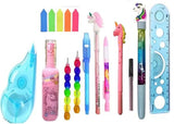 Eclet Ultimate Writing Wonderland 12 Piece Stationery Kit for Kids, Writing Drawing School Supplies Set for Study Homework Creat