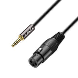 J&D Xlr To 3.5Mm Microphone Cable Pvc Shelled Xlr Female To 3.5Mm 1/8 Inch Trs Male Balanced Cable Xlr To Trs 1/8 Inch Adapter For Dslr Camera Computer Sound Card 3 Feet -Like New