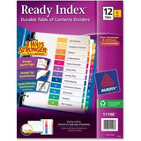 Avery AVE11196 Ready Index Contemporary Contents Divider, 112, Multicolor, Lett, Multicolor