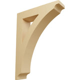 Ekena Millwork BKTW01X06X09THAL Small Thorton Wood Wood Brackets, 1 3/4W x 6 1/2D x 9H , Alder