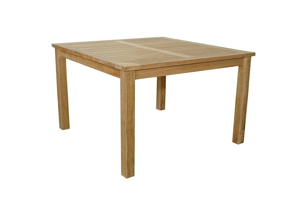 Anderson Teak Windsor Square Table With Small Slats, 47'