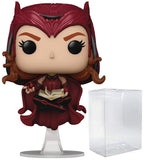 POP Marvel: WandaVision - The Scarlet Witch Funko Pop! Vinyl Figure (Bundled with Compatible Box Protector Case), Multicolored, 