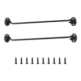 12 Inch Hook and Eye Latch Black Heavy Duty Solid Stainless Steel Gate Latch for Wooden Fences or Metal Gates,Safety Sliding Bar