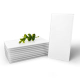 Art3d 4 Sq Ft Glass Backsplash Tiles, 32-Piece Glass Peel and Stick for Kitchen or Bathroom, 3 x 6 Subway White Backsplash Tiles