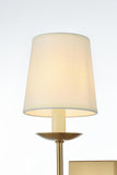 Living District Eclipse 1-Light Metal & Fabric Wall Sconce In Brass/Black
