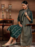 Libas Women'S Cotton Blend Kurta Set (39069B_Green