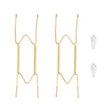 Plate Hangers for Wall for 9-11 inch, 2 Pack, Gold