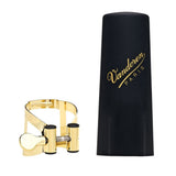 Vandoren LC57GP M/O Ligature and Plastic Cap for Alto Saxophone; Gold Plated