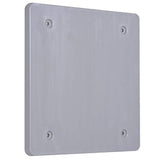 BELL PBC200GY Weatherproof Device Receptacle Blank Cover, 2Gang, Gray