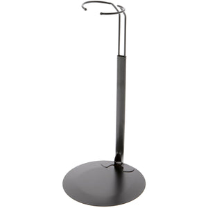 Plymor DSP-10B Black Adjustable Doll Stand, fits 16, 17, 18, 19, 20, 21, 22, 23, and 24 inch Dolls or Action Figures, Waist is 2