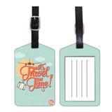 Nutcase Designer Luggage Travel Baggage Tags Single Tag With Name Card Inside ItS Travel Time