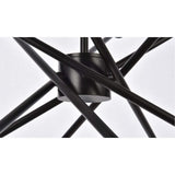 Elegant Lighting Living District Armin 6-Light Mid-Century Metal Pendant In Black