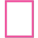 Basic Border Letterhead Laser & Inkjet Printer Paper - Brights (Pink, 100 Pack)