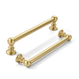 khtumeware 10 Pack 6 inch(152mm) Hole Center Brushed Gold Cabinet Pulls Solid Heavy-Duty Matte Gold Kitchen Cabinet Hardware for
