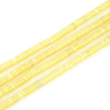 Adabele 14.5 Inch Natural Yellow Lemon Jade Healing Gemstone 4mm x 2mm Small Heishi Tube Rondelle Beads Gem Stone Spacer (165-17