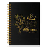 PUVOXHO Be Proud Spiral Notebook, Appreciation Journal Gifts for Coworker