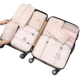 8 Pcs Packing Cubes Set, Travel Luggage Organizer Storage Bags Suitcase Packing Cases Including Updated Toiletry Bag, Laundry Ba