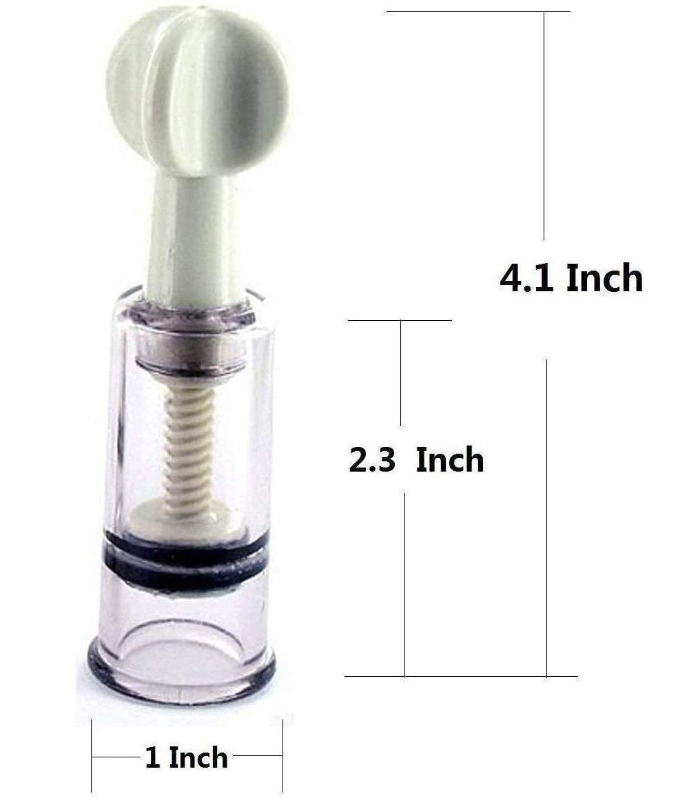 FINEVER Body Vacuum Suction Cup Breastfeeding Mother and Women for Nipp.le Flat Shy and Inverted Nippl.ES Cups (4.1X1.1 Inch, 2,