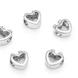 20pcs Love Union Large Hole Loose Beads (4.5mm Hole) Antique Silver Metal Spacer for DIY Craft Jewelry Making MEC-B1