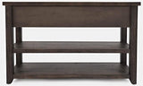 Jofran Madison County Reclaimed Solid Wood Farmhouse Harris Console Sofa Table, 50, Barnwood Brown