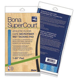 Bona SuperCourt Athletic Floor Care Microfiber Wet Tacking Pad, 60, Light/Dark Blue
