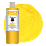 DA VINCI PAINTS Professional Artist Fluid Acrylic Paint, Hansa Yellow Medium, 16oz