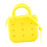 Lyla Beach Tote Bag Holes Pouch Waterproof For Women For Travel Swimming Outdoor Yellow