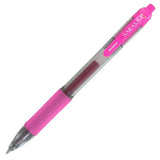 ZEBRA PEN Sarasa Retractable Gel Ink Pens, Medium Point 0.7mm, Fuchsia Color, Rapid Dry Ink, 12Count