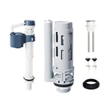 Vootenec 2-Inch Top Push Dual Flush Valve Repair Kit for 2-Piece Toilet Toilet Repair Kit Inside Tank Includes Flush Valve, Butt