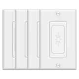 VCELINK Wall Plate Cable Pass Through, Single Gang Decorator Wall Plate Cover, Flexible Rubber Wall Grommets Insert for Low Volt