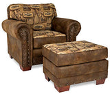 American Furniture Classics Model River Bend 4-Piece Upholstery Set, Brown