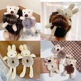 Cute Animal Scrunchies For Hair Accessories Scrunchies Pack Ties Ropes for Teens Girls Women Birthday Gift Thanksgiving Christma