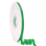 3/8 x 50Yds Emerald Green Double Faced Satin Ribbon,High Density Solid Color Ribbon,Great for Crafts,Gift Wrapping,Sewing,Weddin