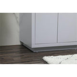 Elegant Decor Blake 60 Aluminum Alloy Mdf Double Bathroom Vanity In Gray