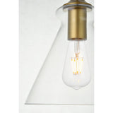Living District Destry 1 Light Chrome Pendant With Clear Glass
