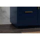 Elegant Decor Blake 48 Aluminum Alloy Mdf Single Bathroom Vanity In Blue