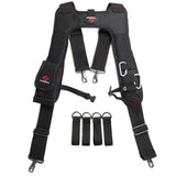 TradeGear Electricians 4-Point Suspender Harness - Designed for Comfort & Durability - Ideal for All Electrician Tools