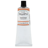 C.A.S. Paints AlkydPro Fast-Drying Oil Color Paint Tube, 120ml, Scarlet Orange