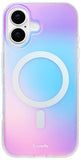 SCORPIFY for iPhone 17 Case [Compatible with MagSafe] with Gleam Iridescent Veil, Gradient Matte Clear Cute Magnetic Phone Cover