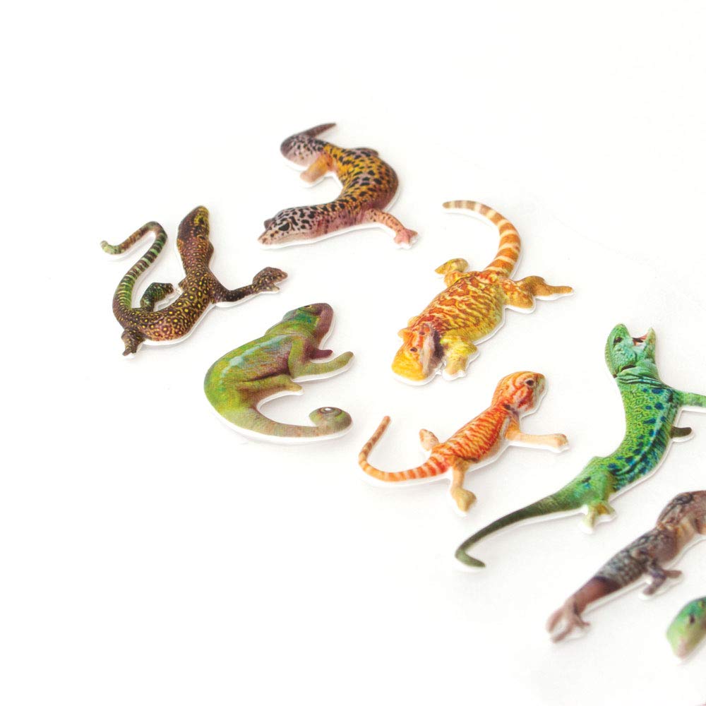 Playhouse Soft Puffy 9-piece Sticker Sheet Sheet for Crafts, Trading & Collecting - Leapin' Lizards 1 Pack