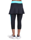 ANIVIVO Women Tennis Legging,Skirted Capri Leggings Tennis Pants for Women& Sports Skirted Leggings(Apart Skirts,S)